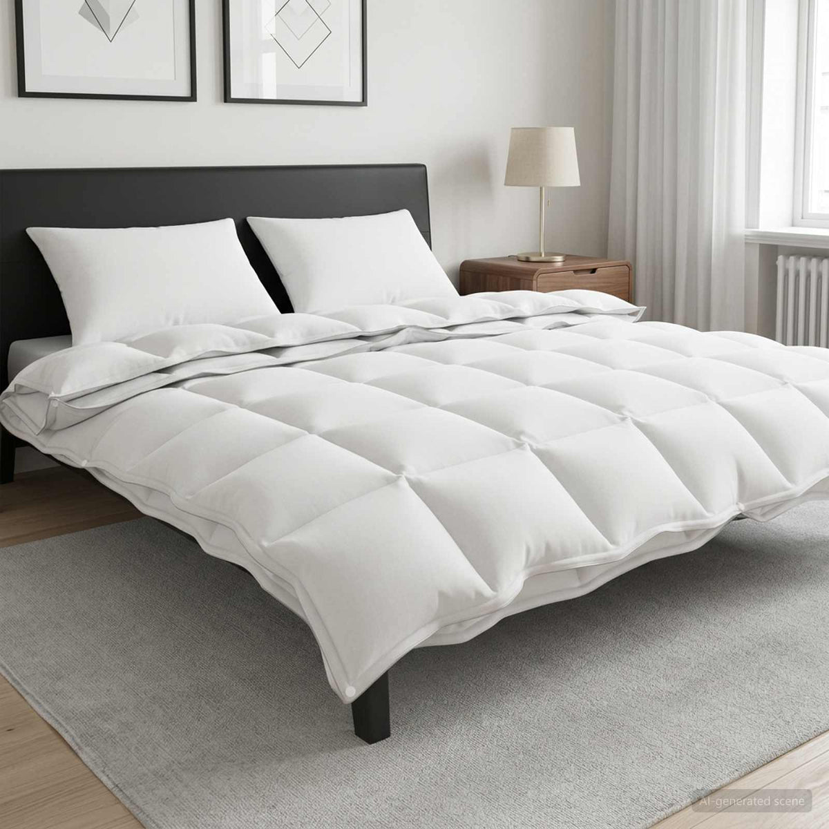 Antklodžių rinkinys 3 vnt. 200 x 220 cm Visoms sezonams Balta