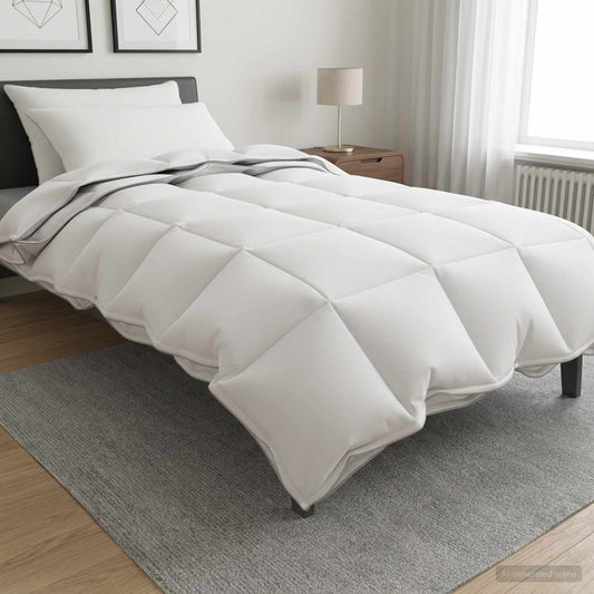Antklodžių rinkinys 3 vnt. 135 x 220 cm Visoms sezonams Balta