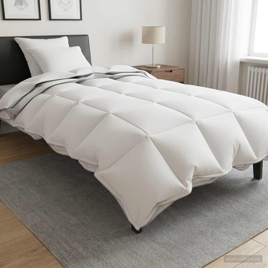 Antklodžių rinkinys 3 vnt. 135 x 220 cm Visoms sezonams Balta