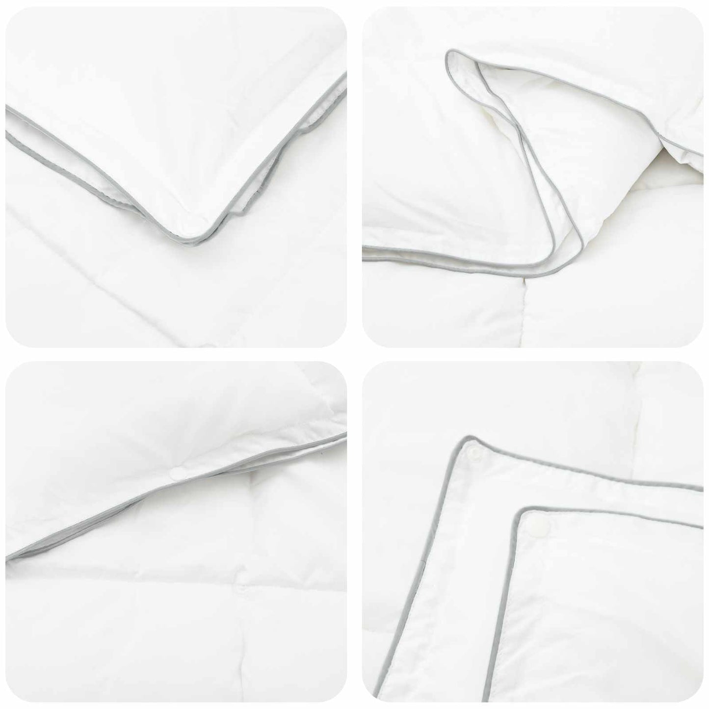 Antklodžių rinkinys 3 vnt. 200 x 220 cm Visoms sezonams Balta