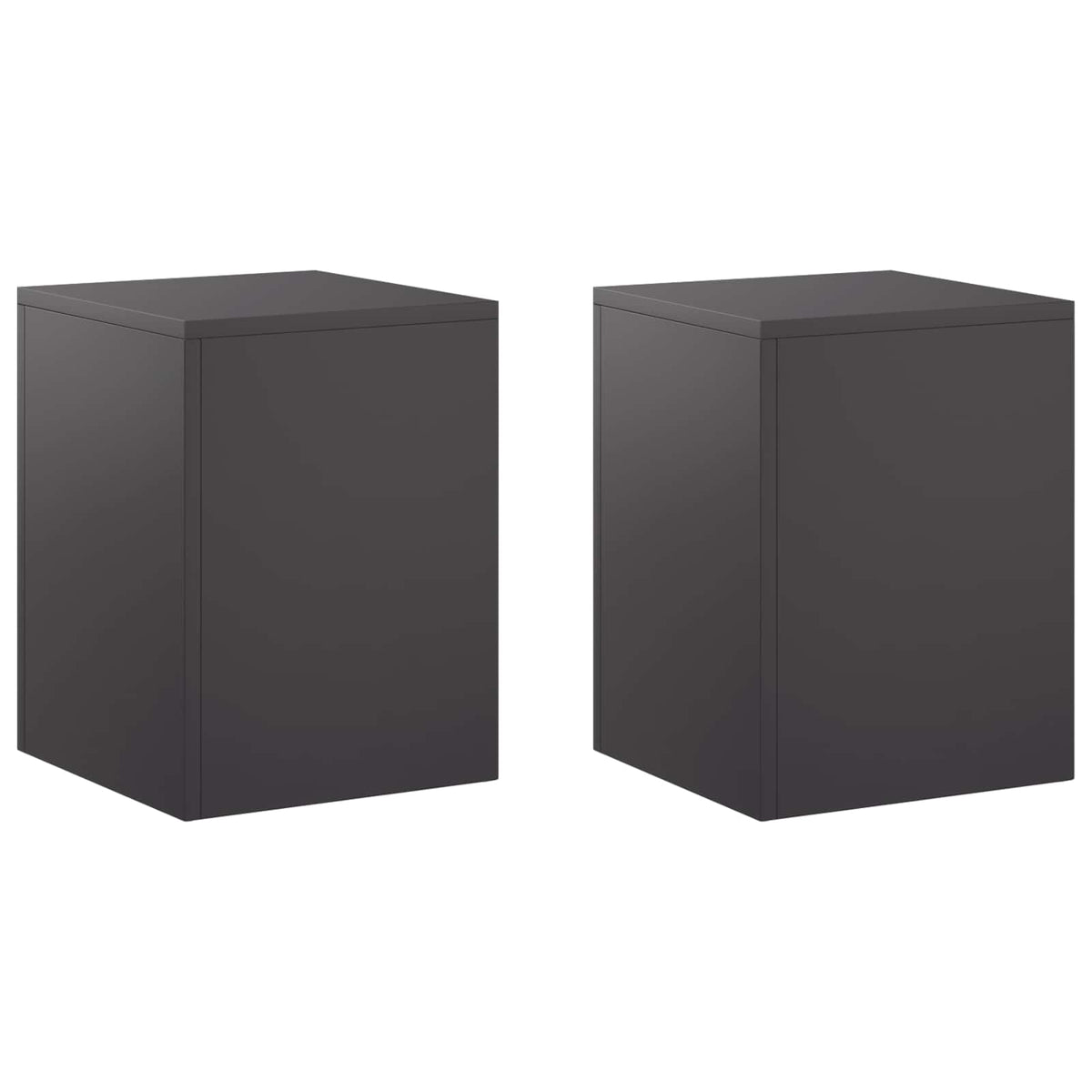 Augalų stovas 2 pcs Juoda 30 x 30 x 40 cm Plienas