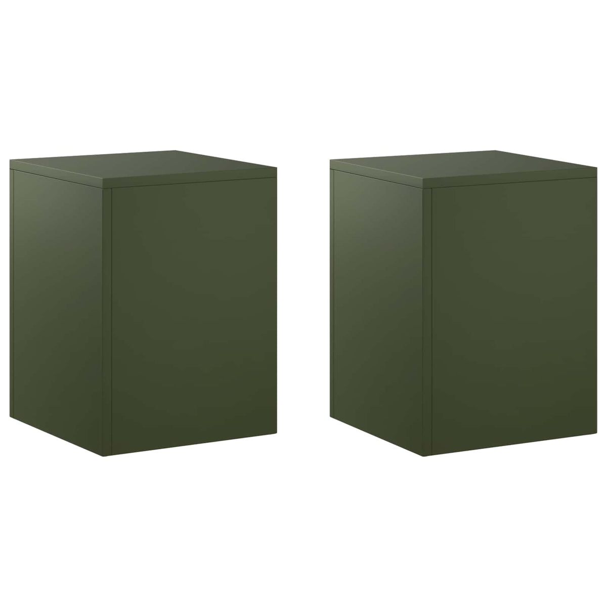 Augalų stovas 2 pcs Alyvuogių žalia 30 x 30 x 40 cm Plienas