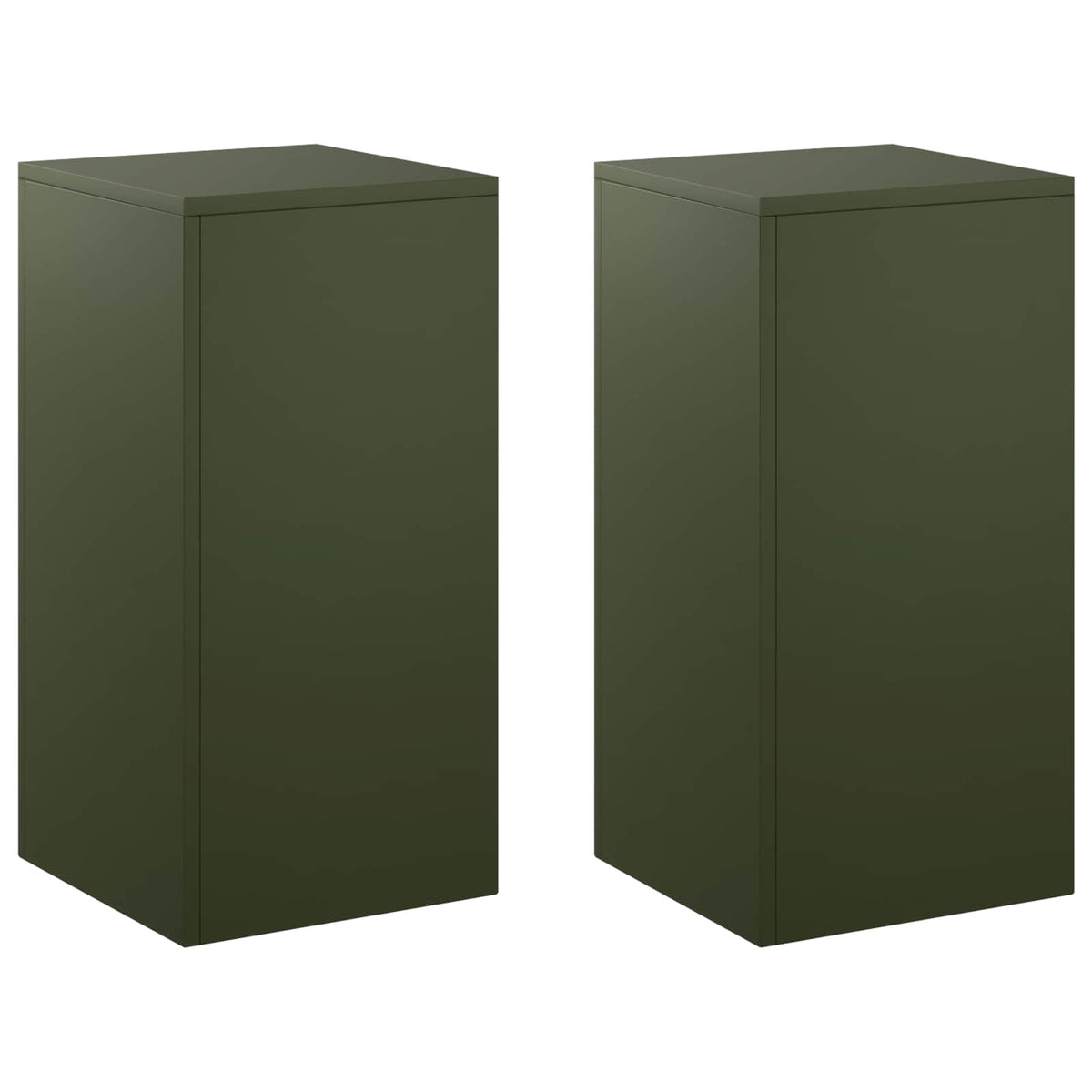 Augalų stovas 2 pcs Alyvuogių žalia 30 x 30 x 60 cm Plienas