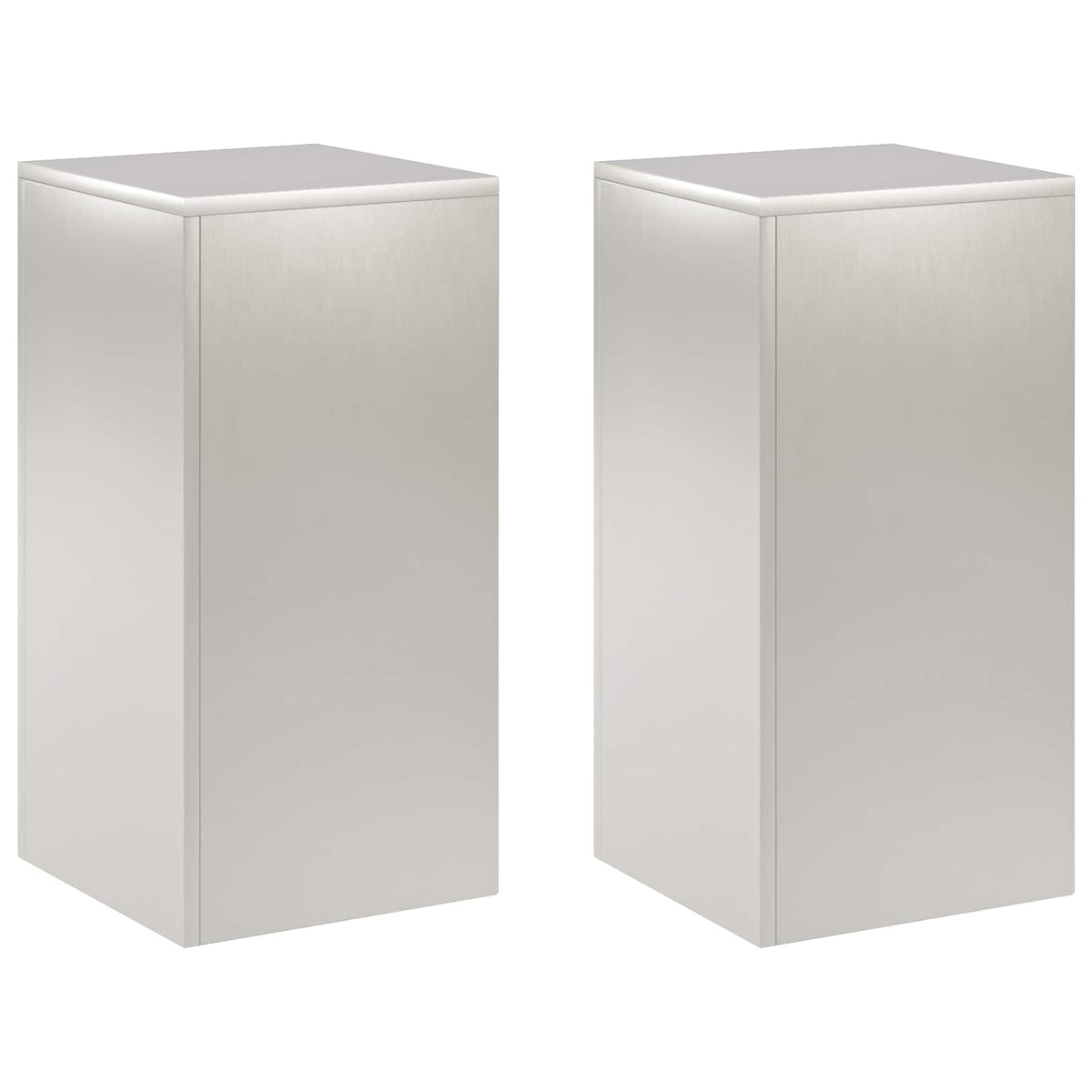 Augalų stovas 2 pcs Sidabrinė 30 x 30 x 60 cm Plienas