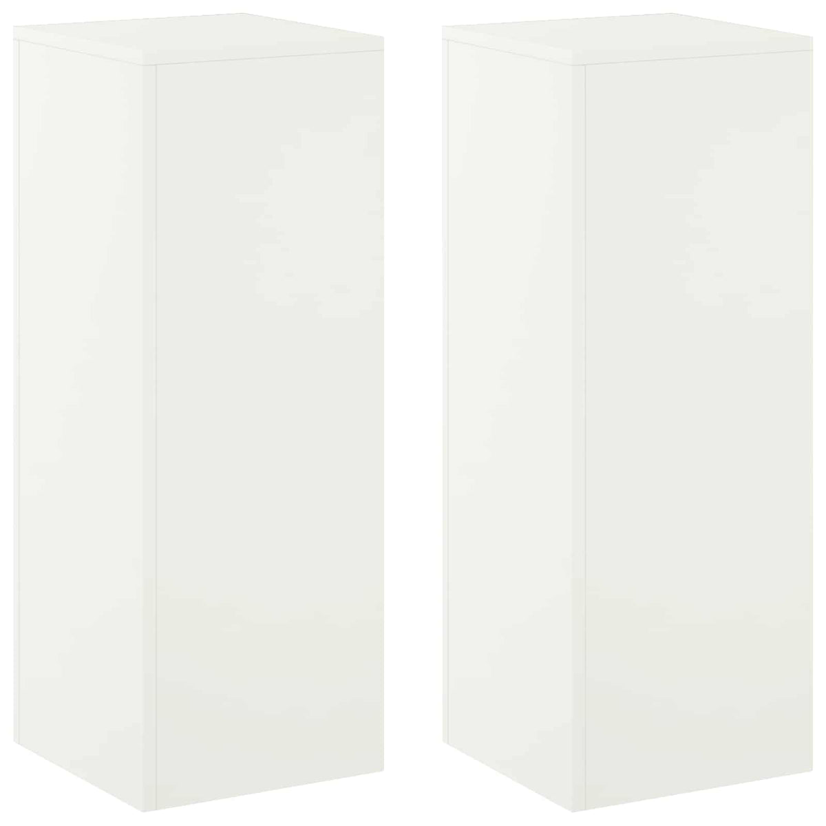 Augalų stovas 2 pcs Balta 30 x 30 x 80 cm Plienas