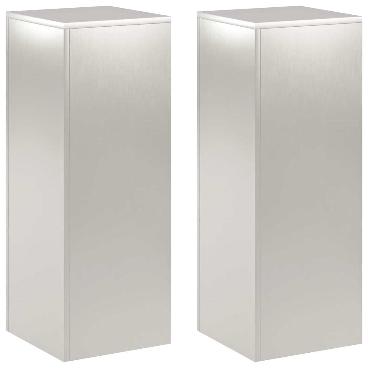 Augalų stovas 2 pcs Sidabrinė 30 x 30 x 80 cm Plienas
