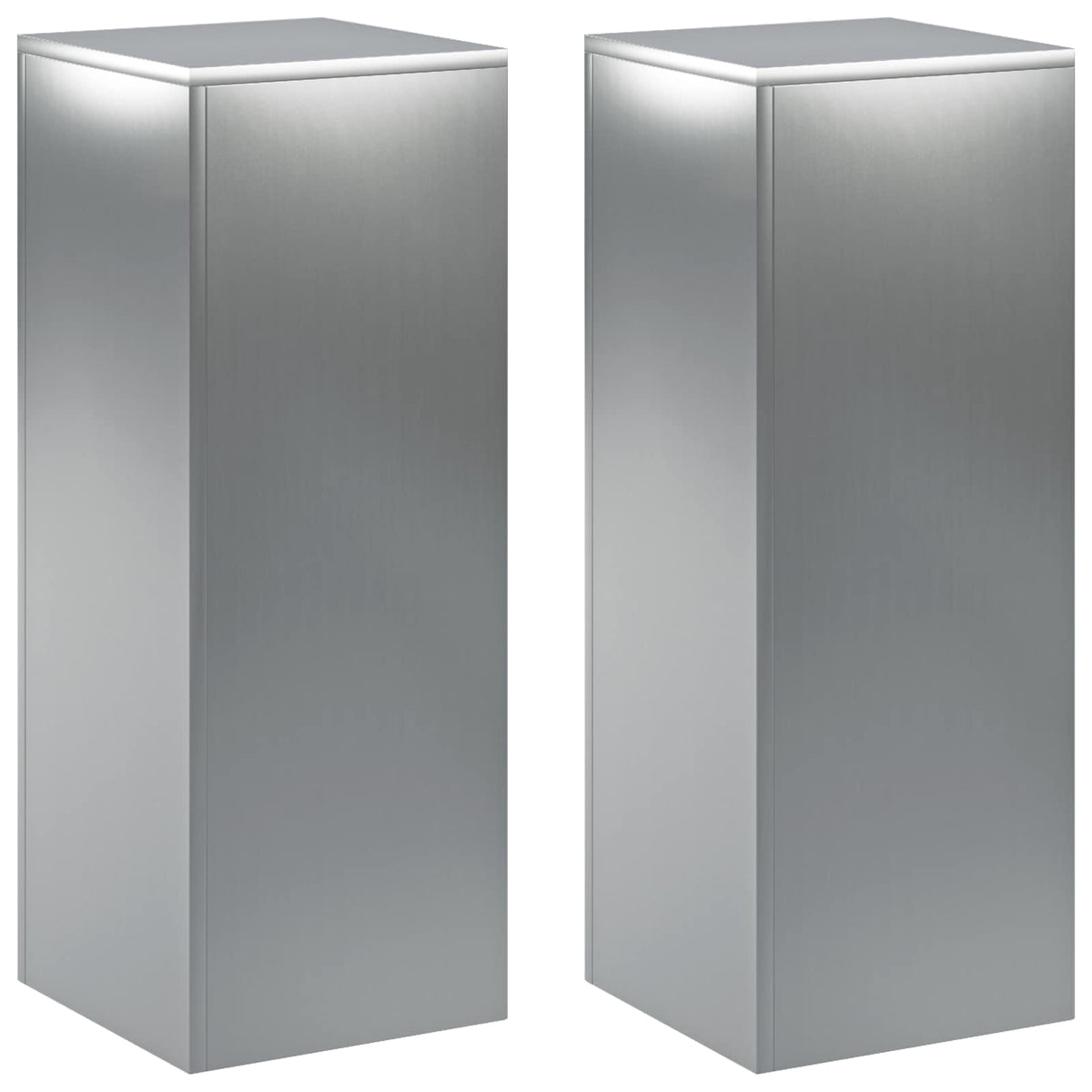 Augalų stovas 2 pcs Sidabrinė 30 x 30 x 80 cm