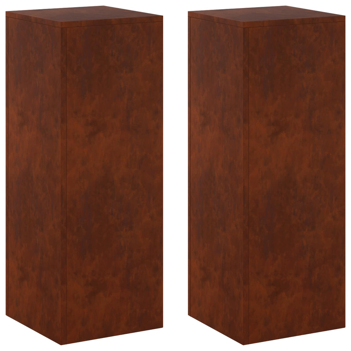 Augalų stovas 2 pcs Rūdijanti 30 x 30 x 80 cm