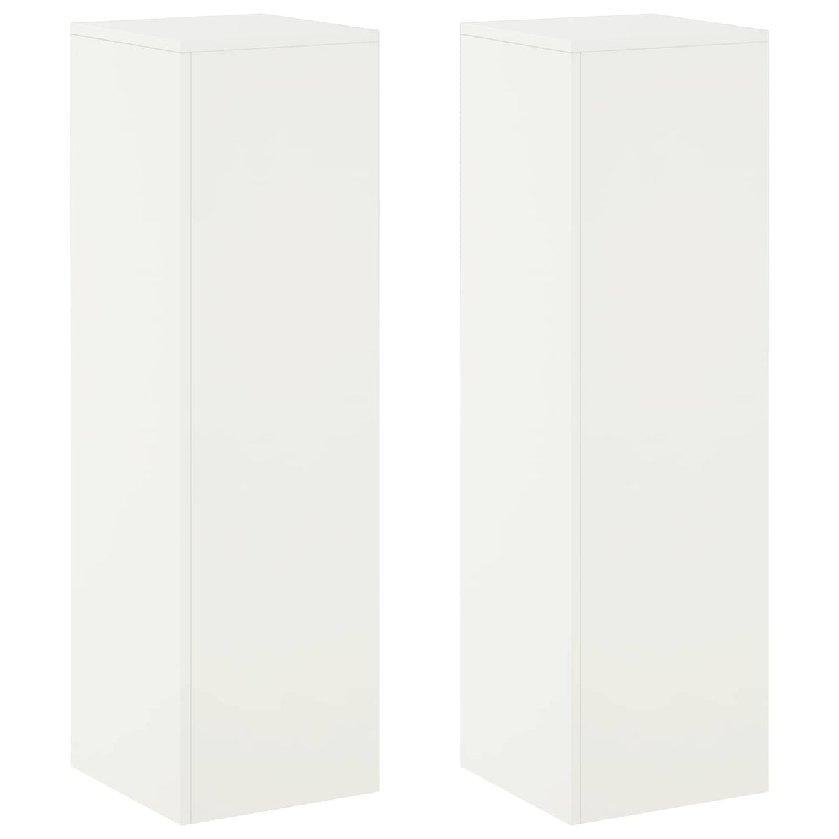 Augalų stovas 2 pcs Balta 30 x 30 x 100 cm Plienas