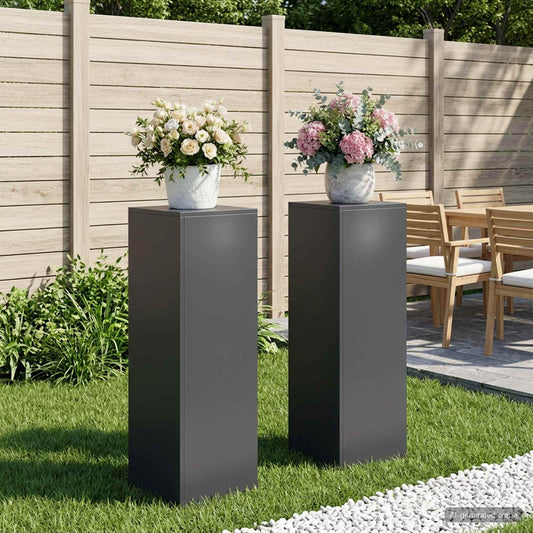 Augalų stovas 2 pcs Antracito 30 x 30 x 100 cm