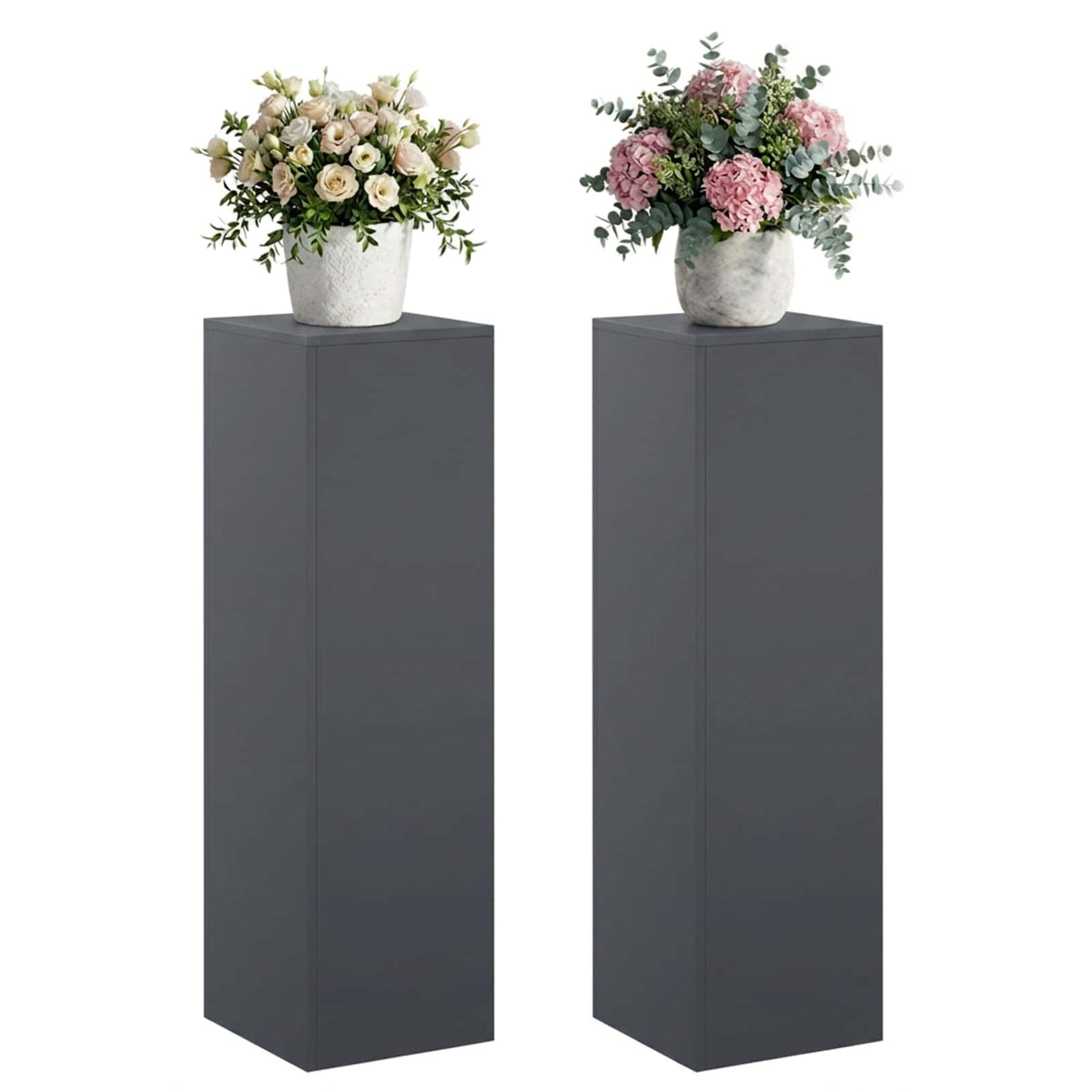 Augalų stovas 2 pcs Antracito 30 x 30 x 100 cm