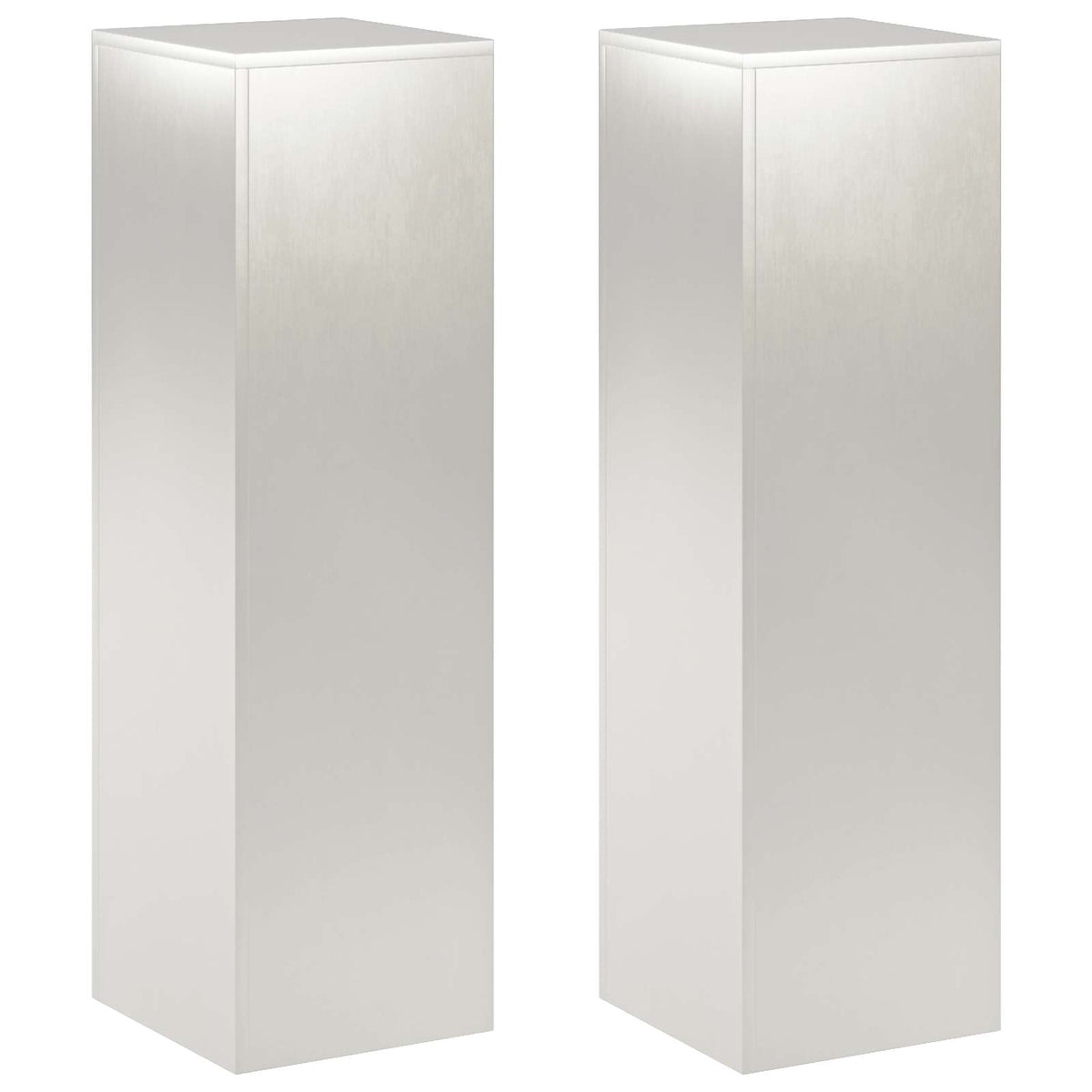 Augalų stovas 2 pcs Sidabrinė 30 x 30 x 100 cm Plienas