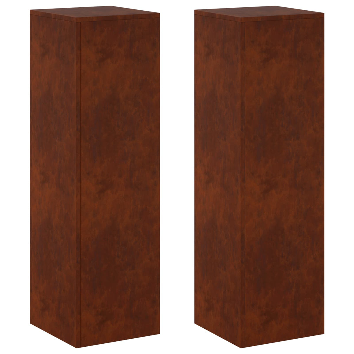 Augalų stovas 2 pcs Rūdijanti 30 x 30 x 100 cm