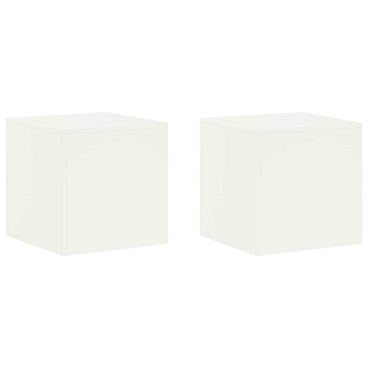 Augalų stovas 2 pcs Balta 40 x 40 x 40 cm Plienas