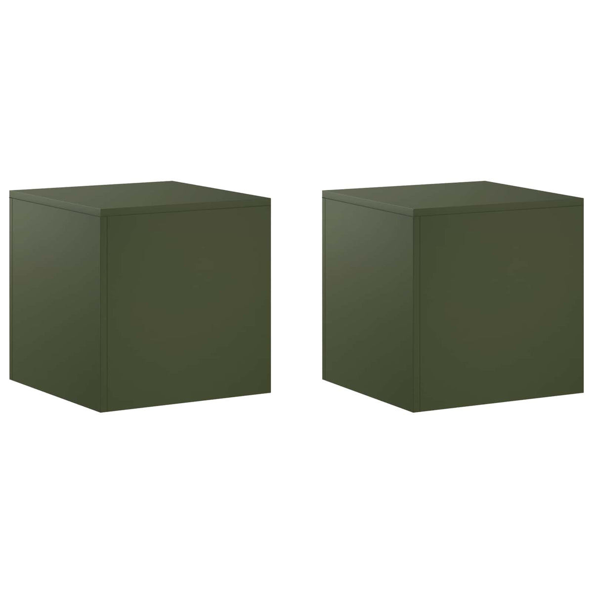 Augalų stovas 2 pcs Alyvuogių žalia 40 x 40 x 40 cm Plienas