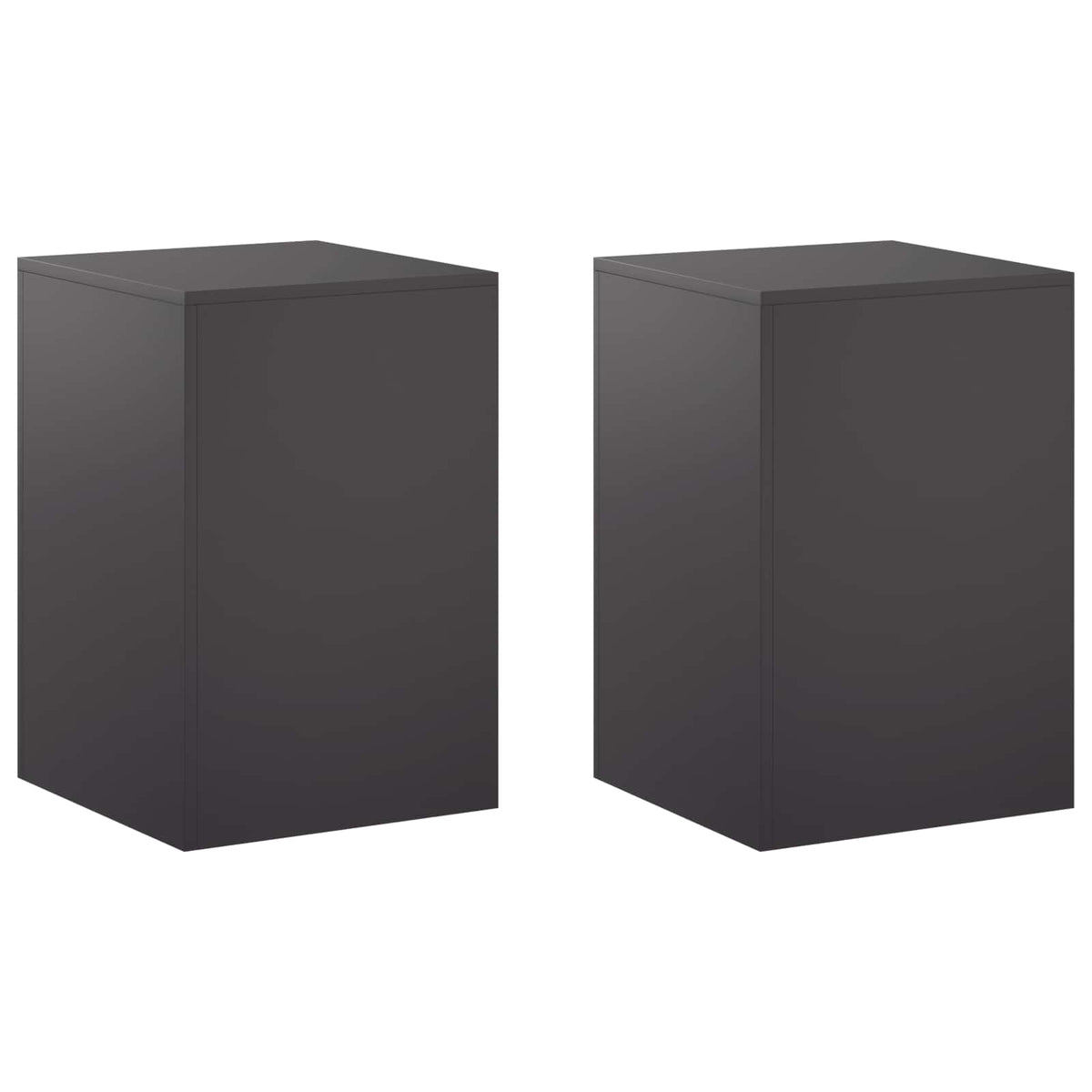 Augalų stovas 2 pcs Juoda 40 x 40 x 60 cm Plienas