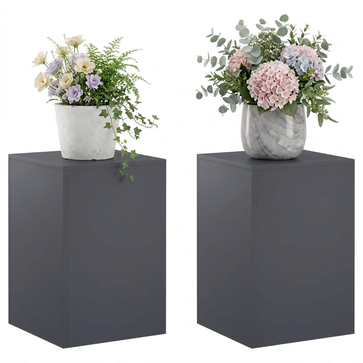 Augalų stovas 2 pcs Antracito 40 x 40 x 60 cm