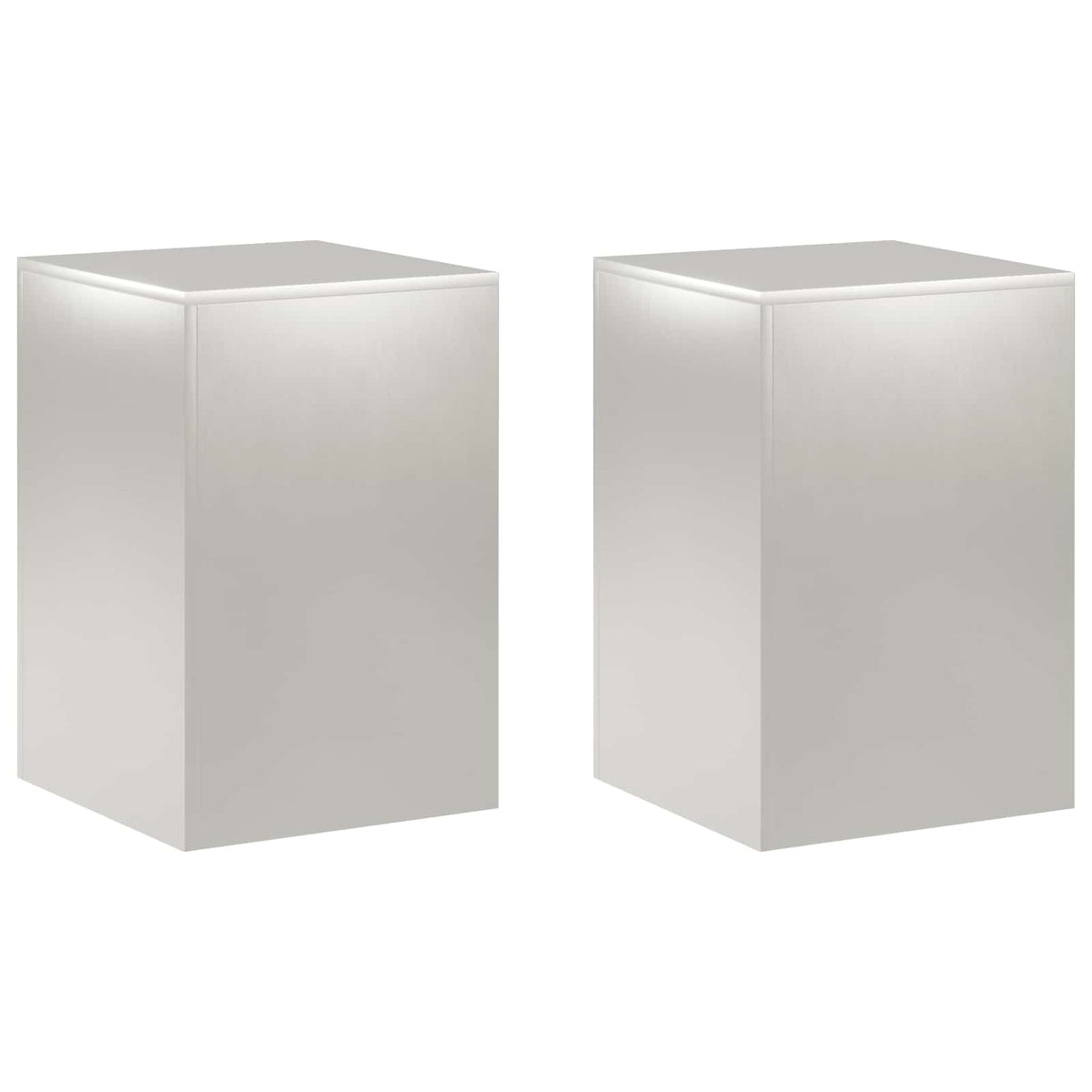 Augalų stovas 2 pcs Sidabrinė 40 x 40 x 60 cm Plienas