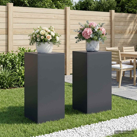 Augalų stovas 2 pcs Antracito 40 x 40 x 80 cm
