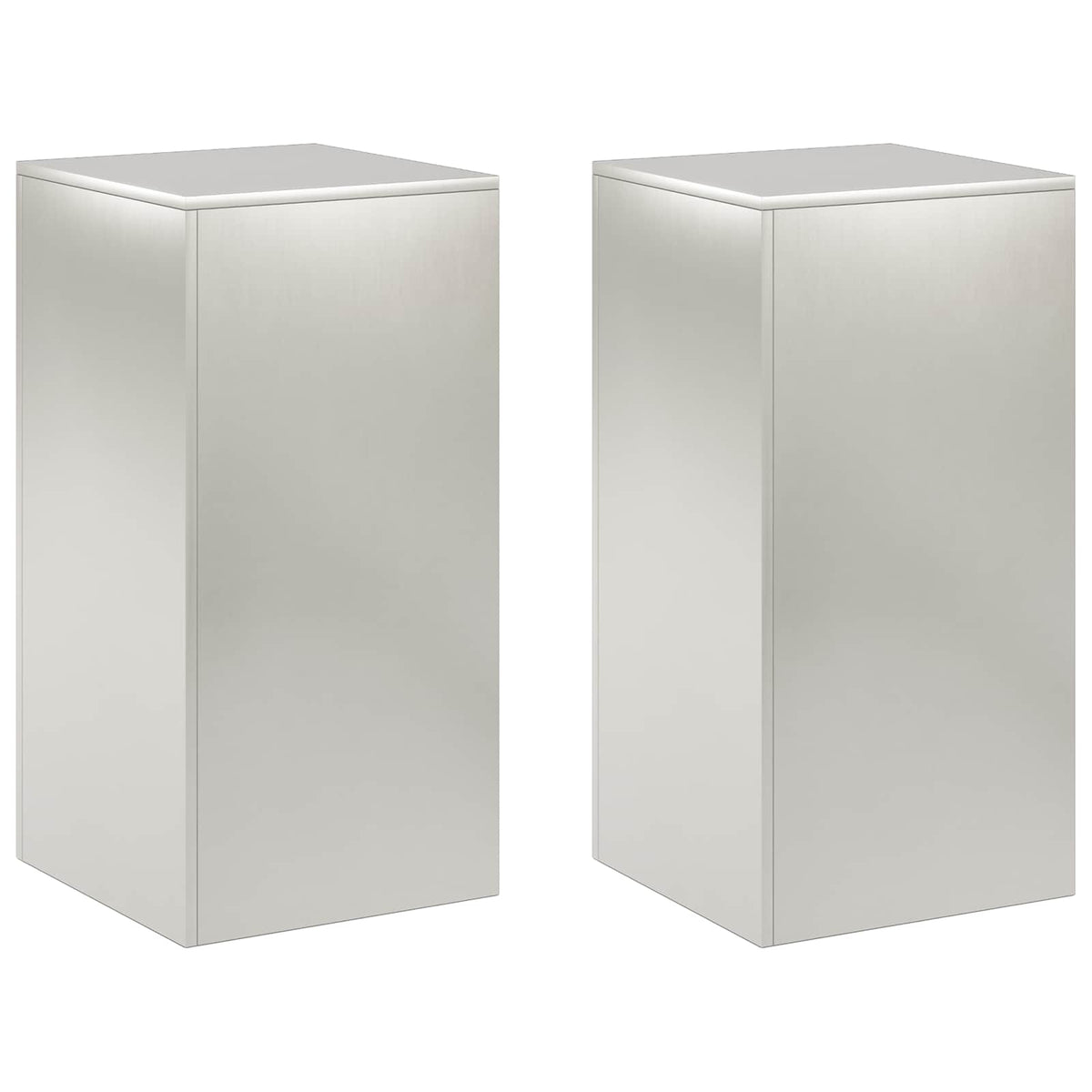 Augalų stovas 2 pcs Sidabrinė 40 x 40 x 80 cm Plienas