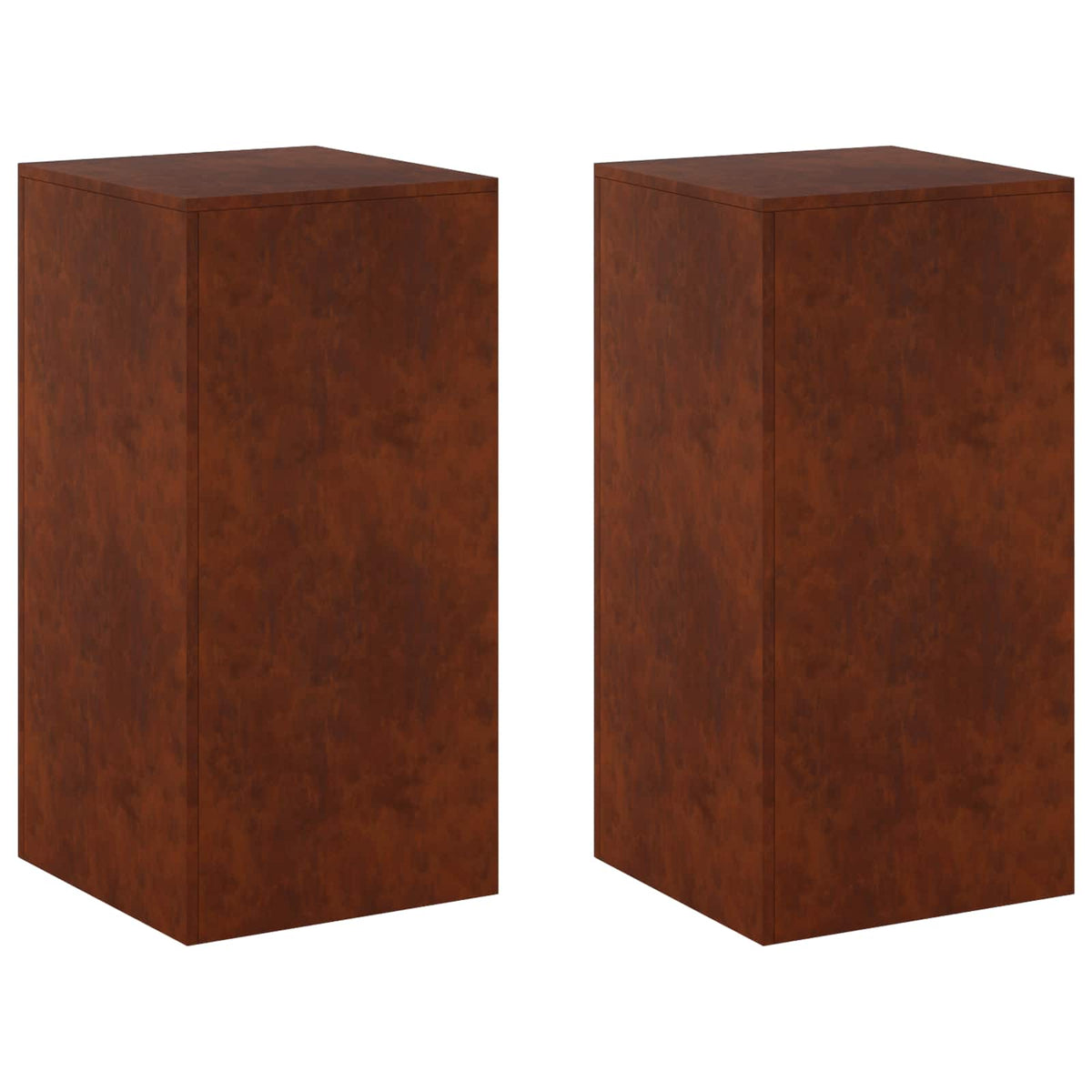 Augalų stovas 2 pcs Rūdijanti 40 x 40 x 80 cm