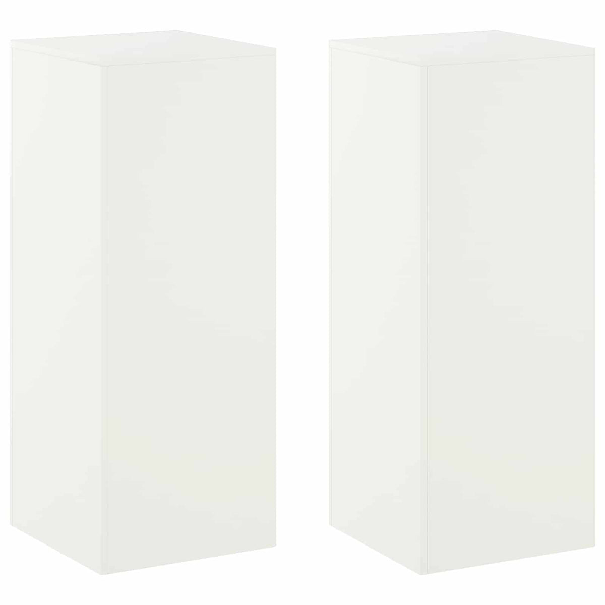 Augalų stovas 2 pcs Balta 40 x 40 x 100 cm Plienas