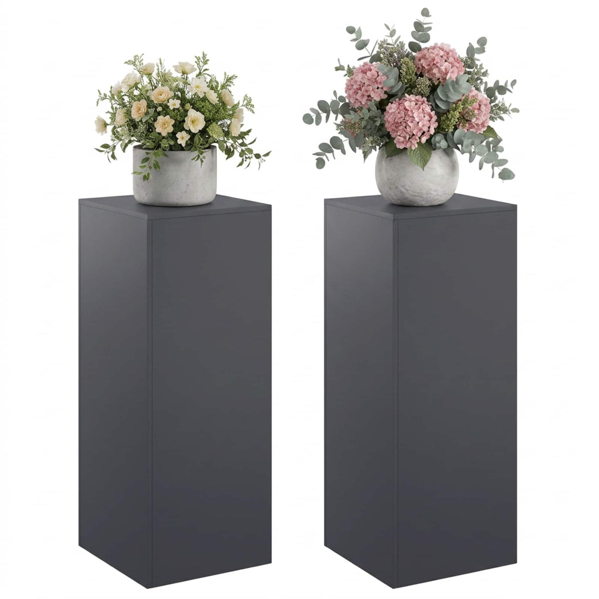 Augalų stovas 2 pcs Antracito 40 x 40 x 100 cm