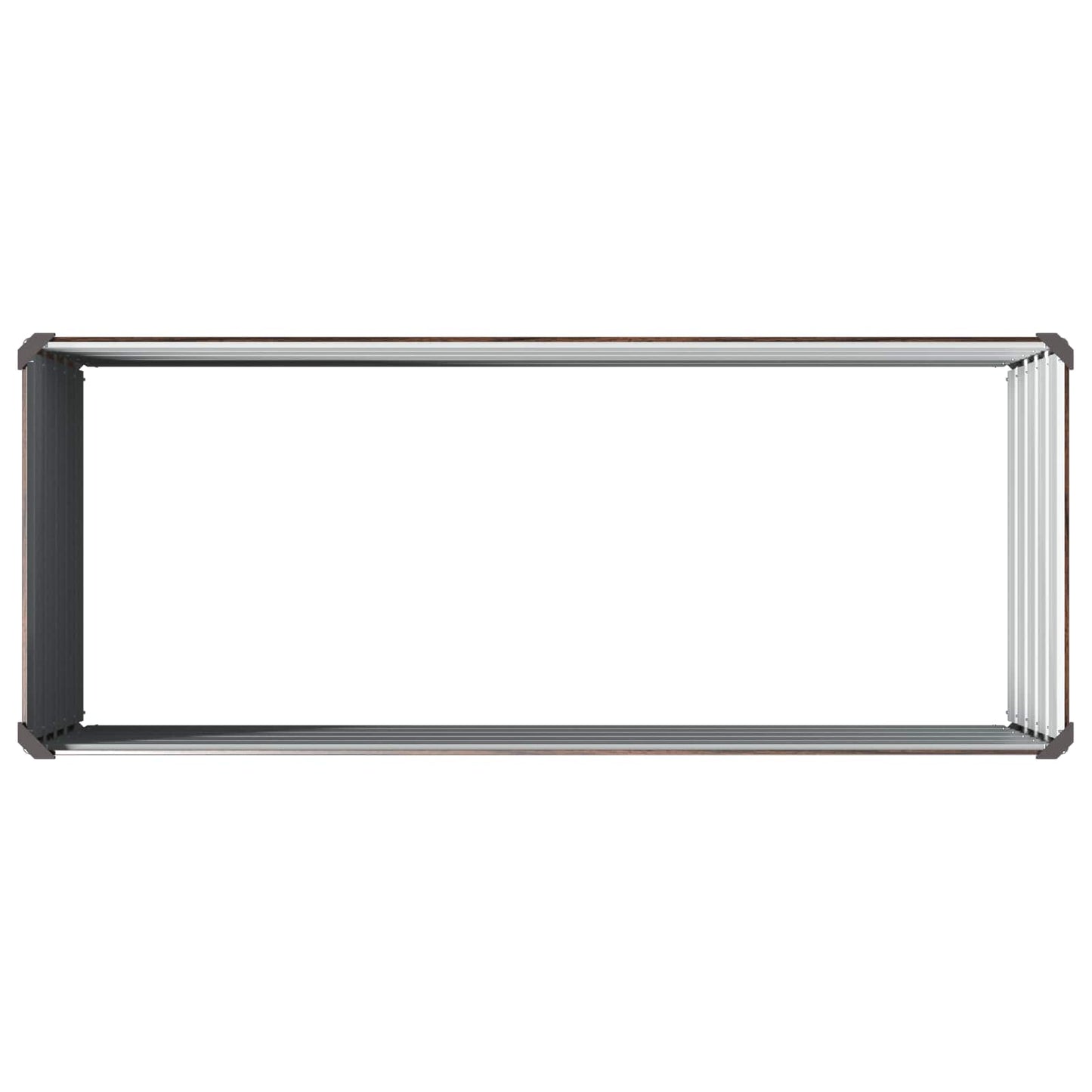 Pakelta sodo lova Juoda 100 x 40 x 55 cm
