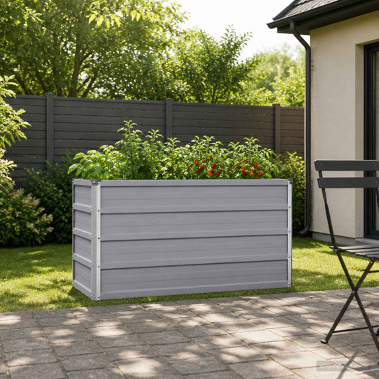 Pakelta sodo lova Pilka 100 x 40 x 55 cm