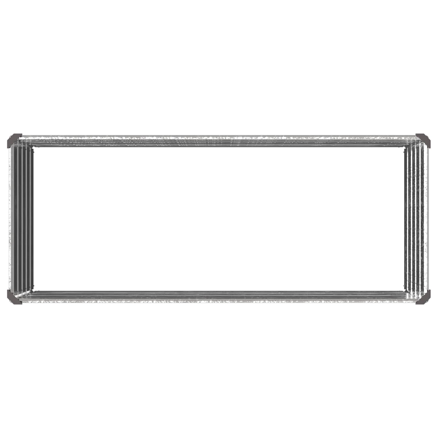Pakelta sodo lova Sidabrinė 100 x 40 x 55 cm cinkuotas