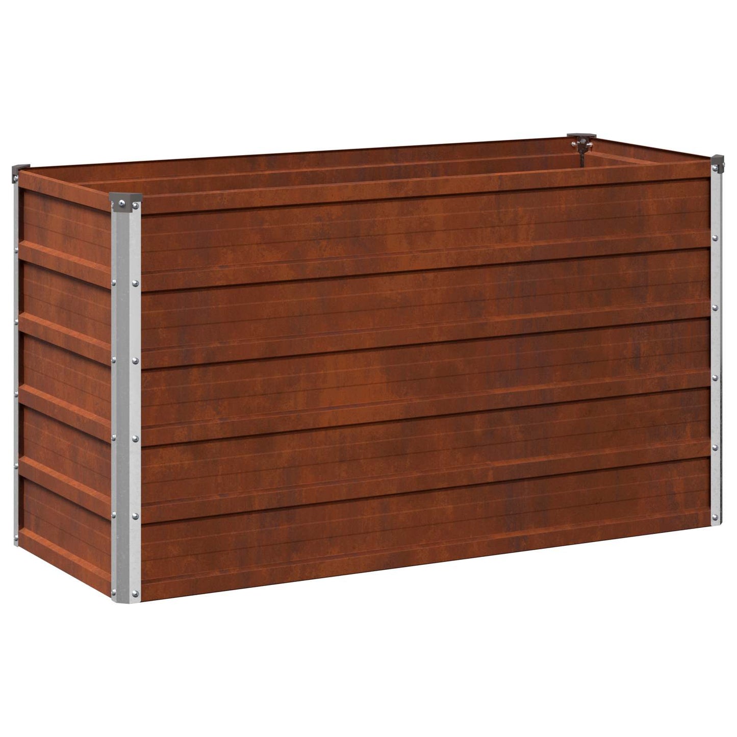 Pakelta sodo lova Rūdijanti 100 x 40 x 55 cm kartonas