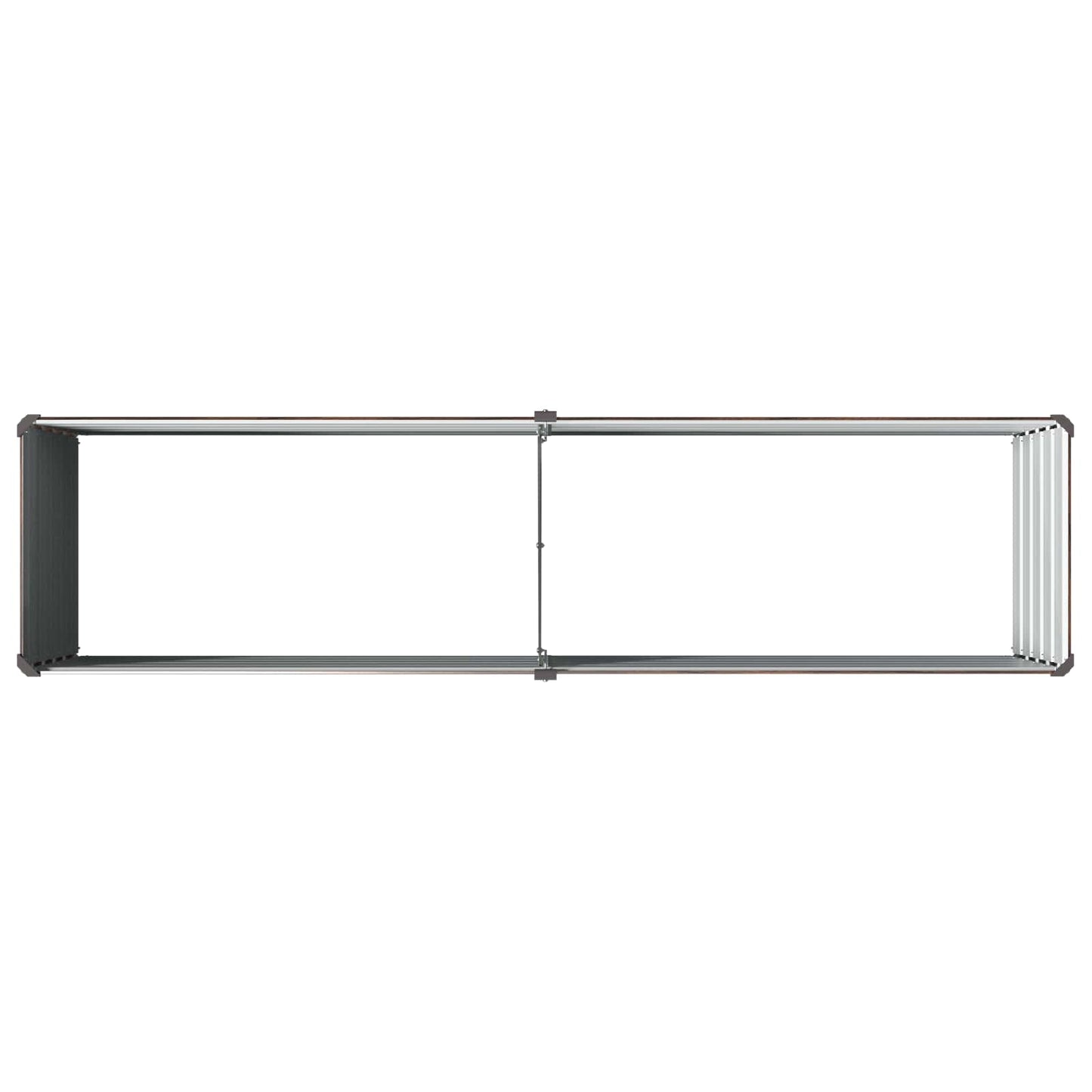Pakelta sodo lova Juoda 160 x 40 x 55 cm