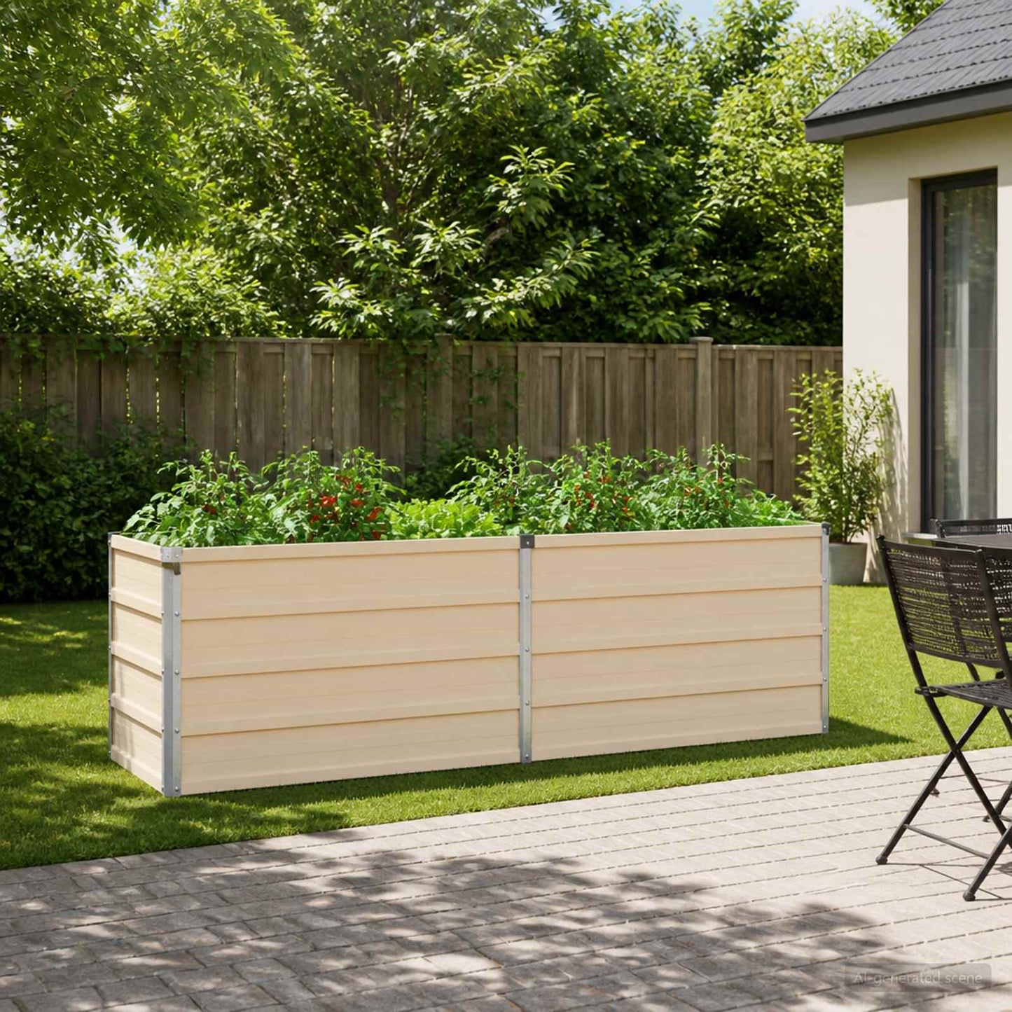 Pakelta sodo lova Ivory 160 x 40 x 55 cm