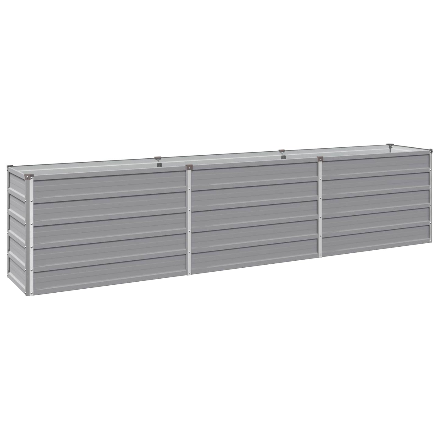 Pakelta sodo lova Pilka 240 x 40 x 55 cm