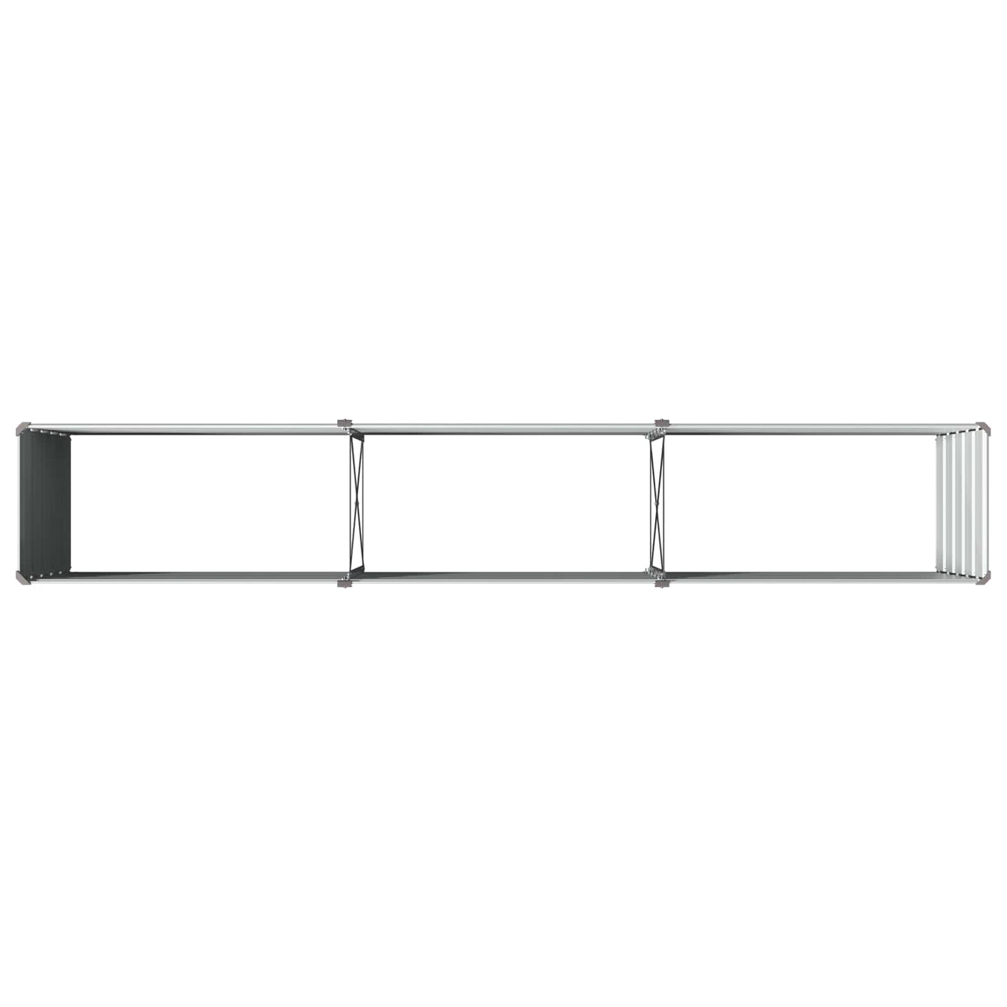 Pakelta sodo lova Pilka 240 x 40 x 55 cm