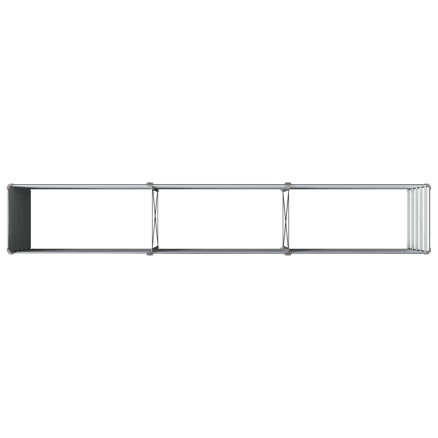 Pakelta sodo lova Antracito 240 x 40 x 55 cm