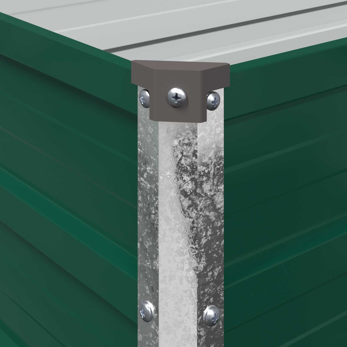 Pakelta sodo lova Žalia 600 x 40 x 55 cm