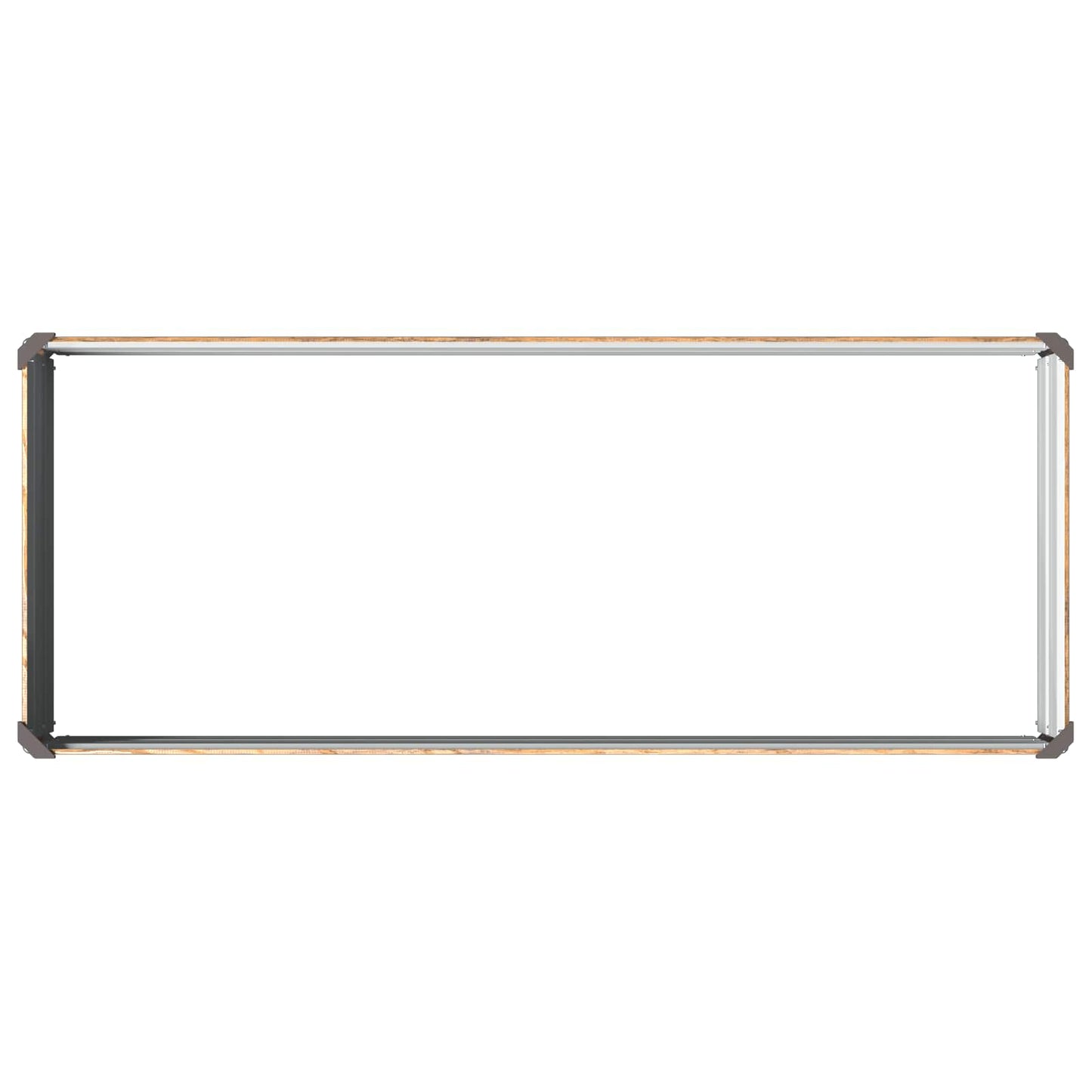 Pakelta sodo lova Medžio rudas 100 x 40 x 24 cm