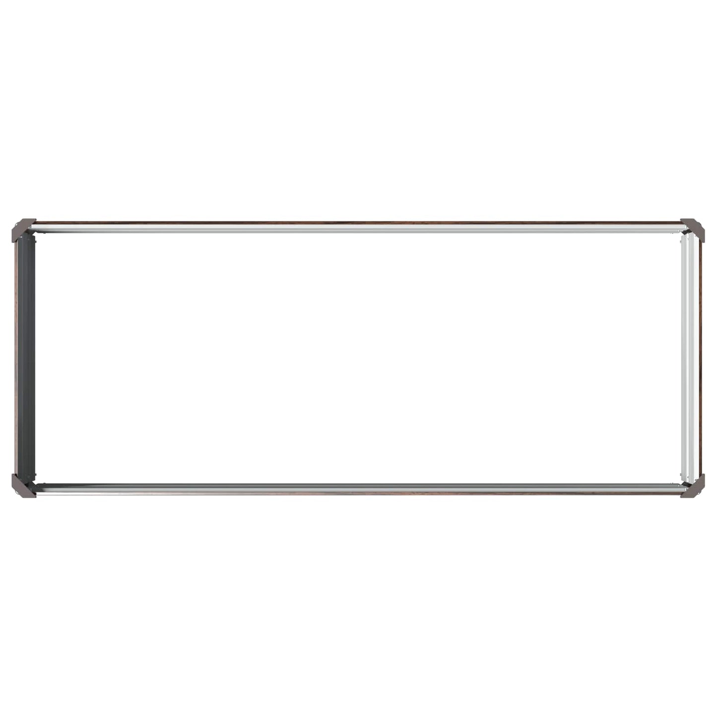 Pakelta sodo lova Juoda 100 x 40 x 24 cm