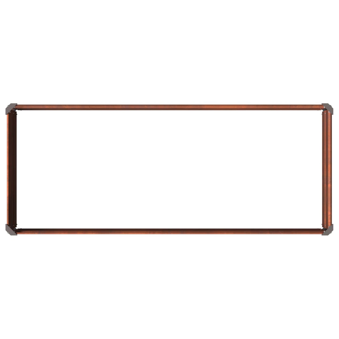 Pakelta sodo lova Rūdijanti 100 x 40 x 24 cm kartonas