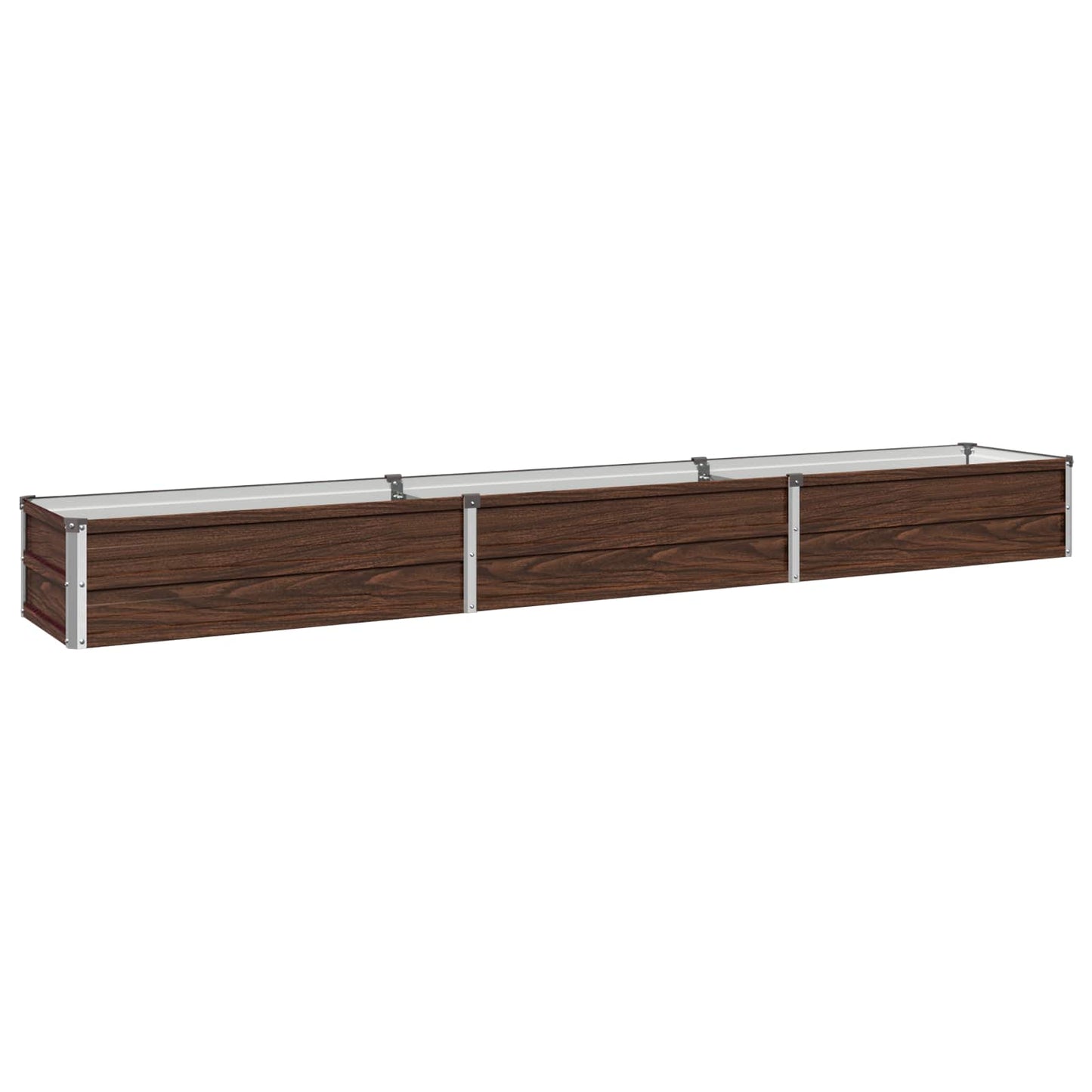 Pakelta sodo lova Juoda 240 x 40 x 24 cm
