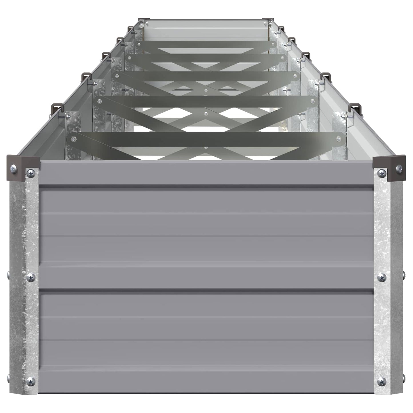 Pakelta sodo lova Pilka 600 x 40 x 24 cm