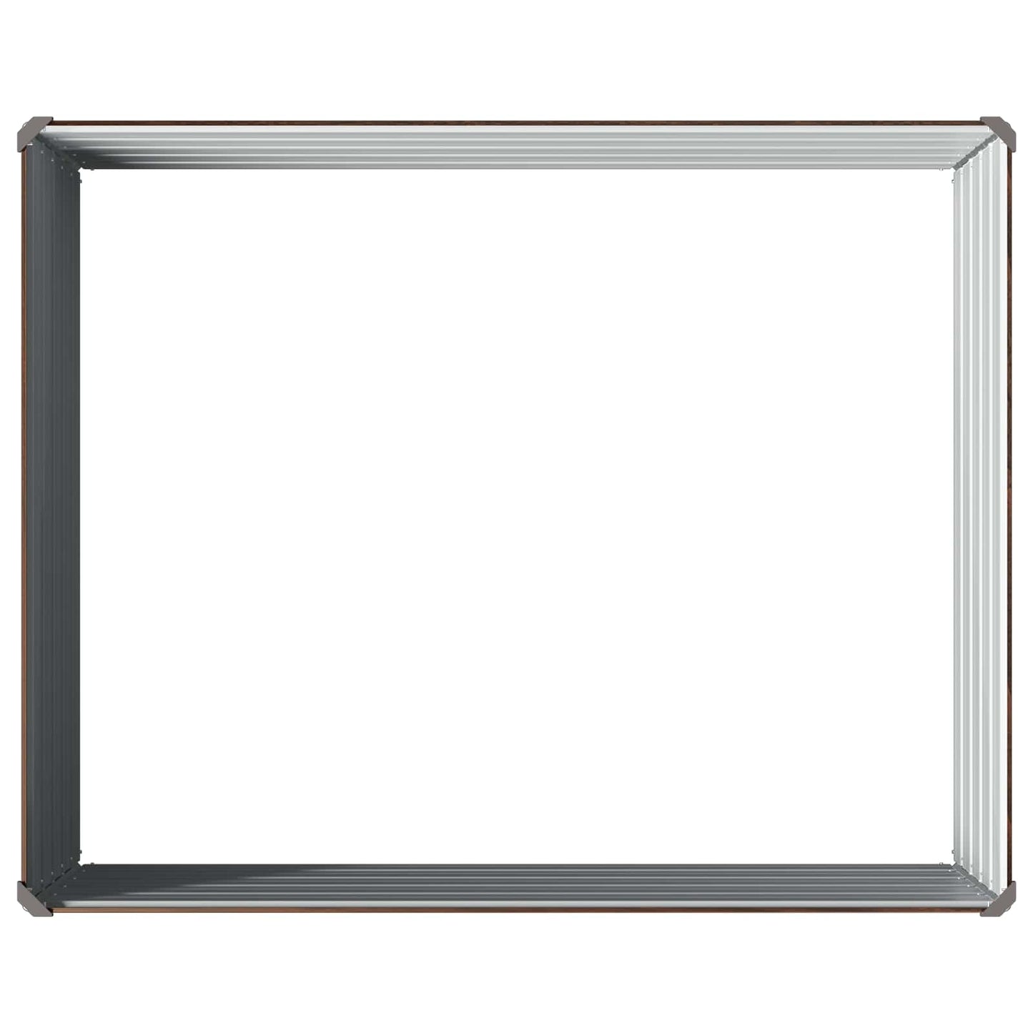 Pakelta sodo lova Juoda 100 x 80 x 55 cm