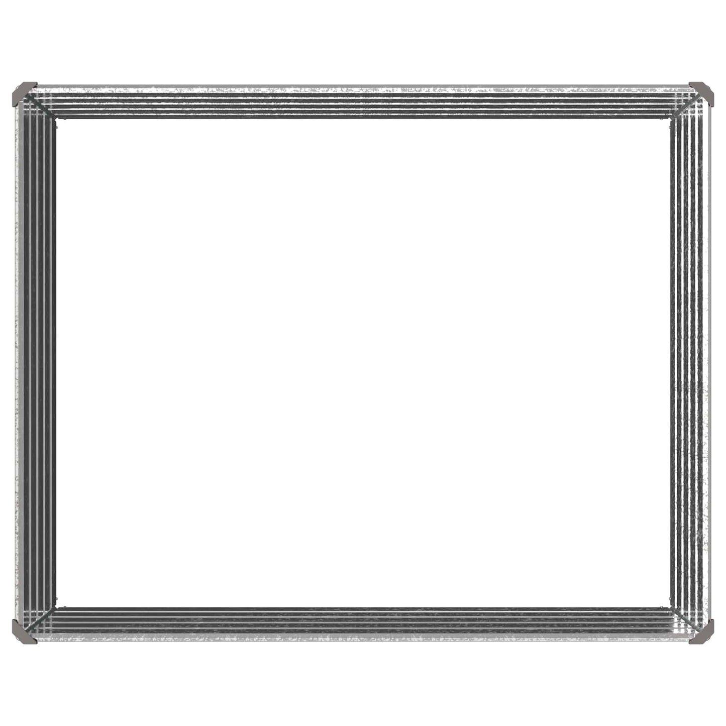 Pakelta sodo lova Sidabrinė 100 x 80 x 55 cm cinkuotas