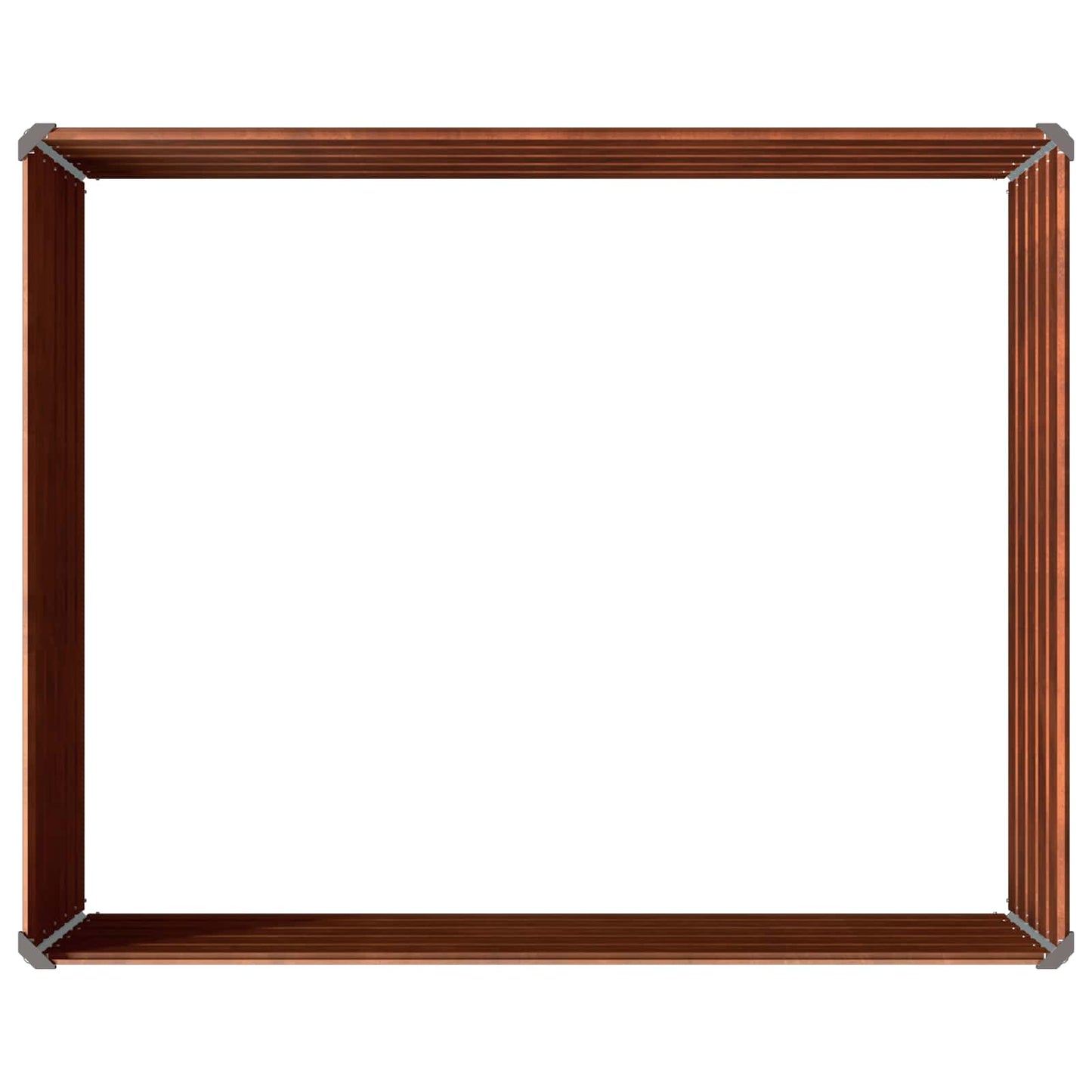 Pakelta sodo lova Rūdijanti 100 x 80 x 55 cm kartonas