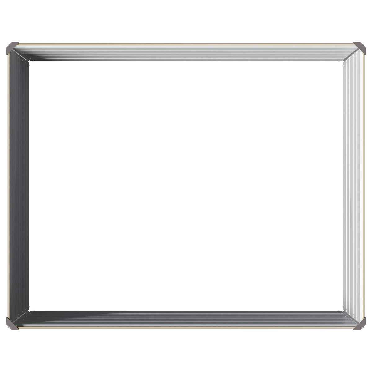Pakelta sodo lova Ivory 100 x 80 x 55 cm Galvanizuotas plienas