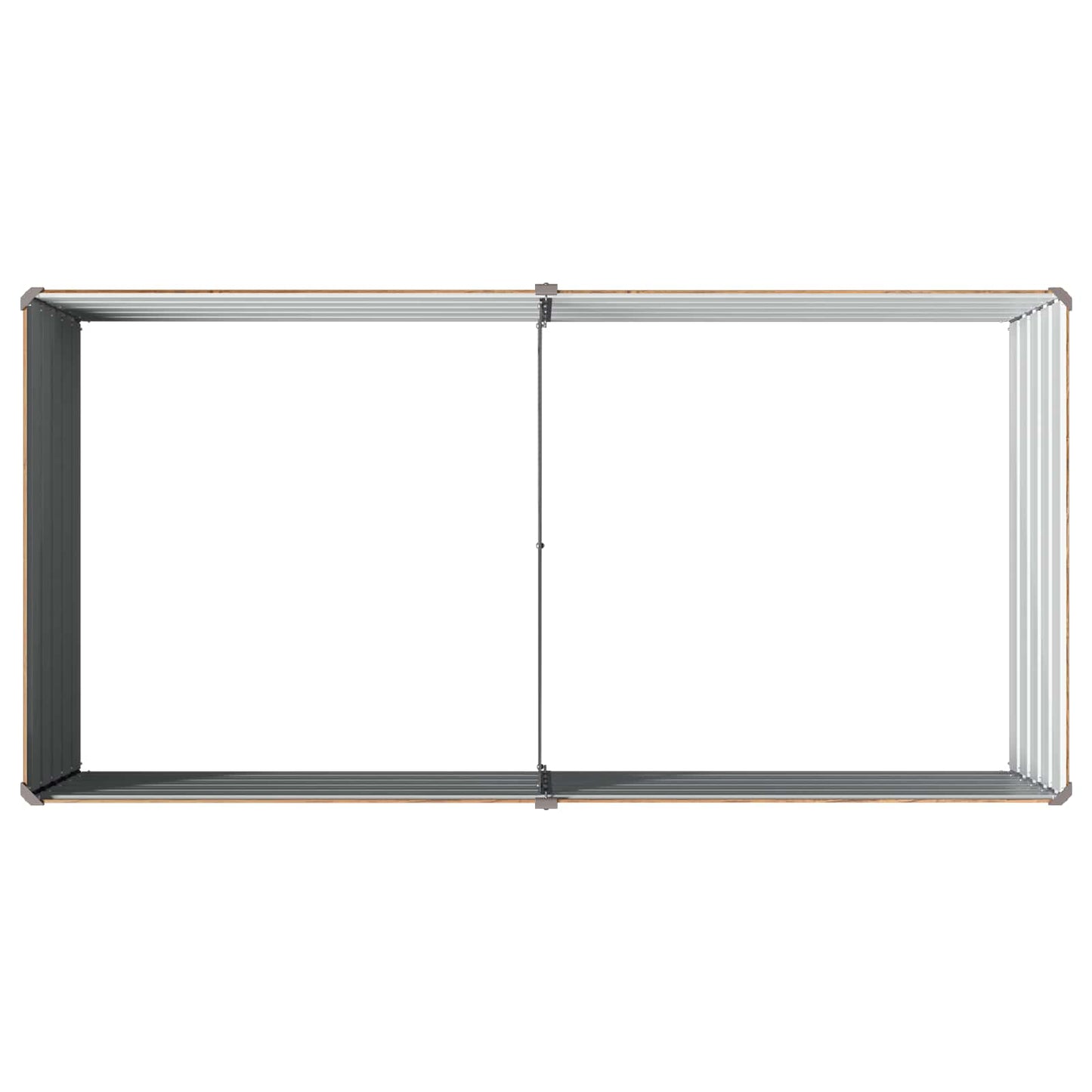 Pakelta sodo lova Medžio rudas 160 x 80 x 55 cm