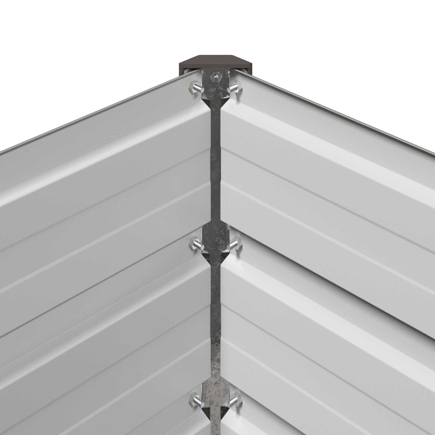 Pakelta sodo lova Pilka 160 x 80 x 55 cm
