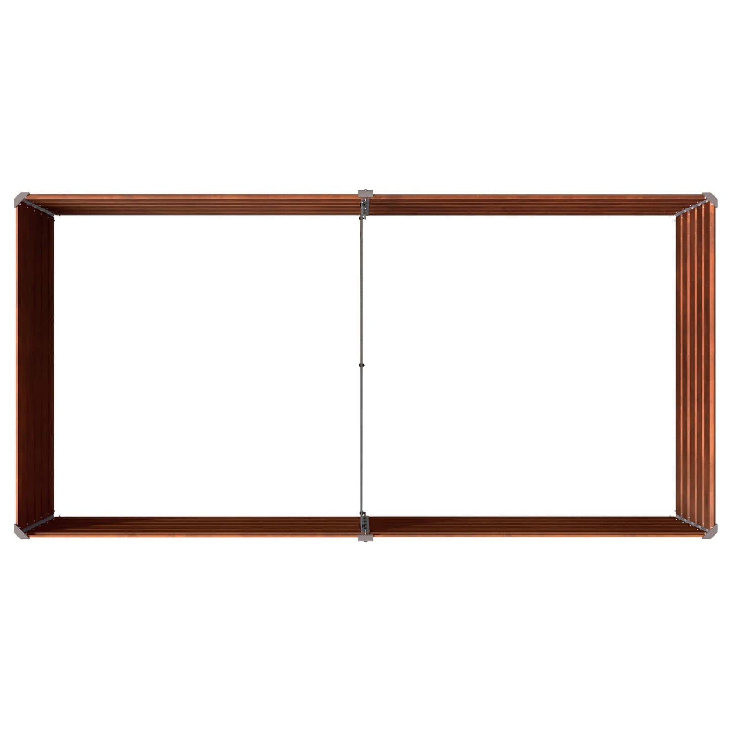Pakelta sodo lova Rūdijanti 160 x 80 x 55 cm kartonas