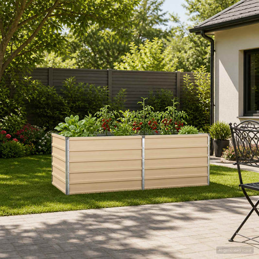 Pakelta sodo lova Ivory 160 x 80 x 55 cm